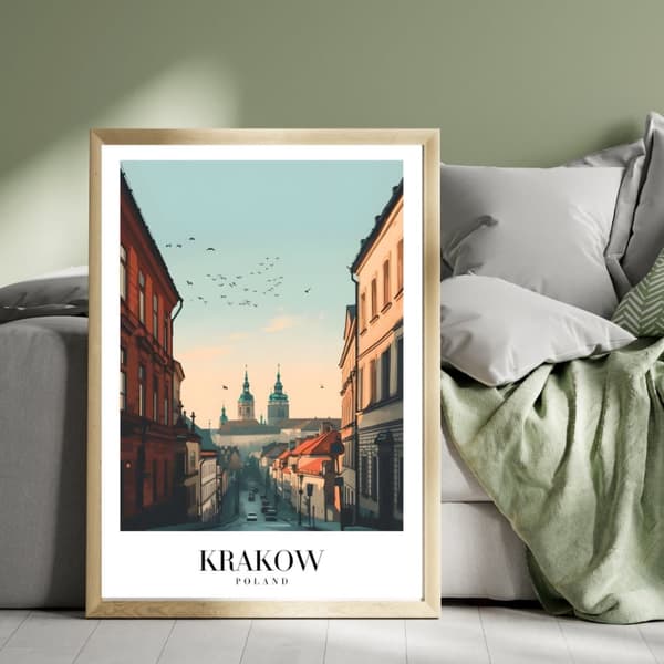 Affisch – Prag, Tjeckien | Romantisk Historia & Arkitektonisk Skönhet Storlek 30x40 cm