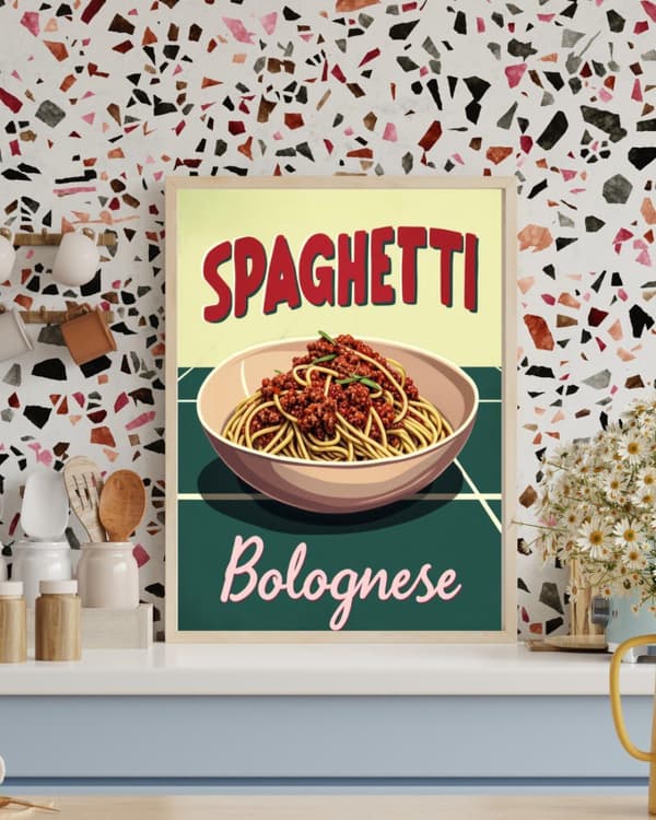 Spaghetti Affisch – Matposter – Stilren Kökskonst