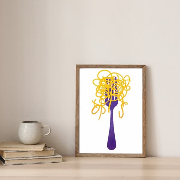 Sked Affisch – Köksposter – Minimalistisk Väggkonst Storlek 50x70 cm