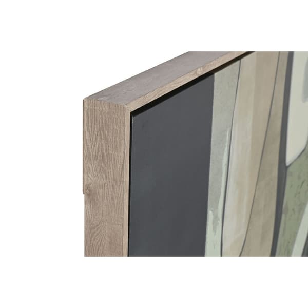 Tavla Home ESPRIT Grön Abstrakt Modern (2 antal)