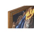Miniatyrbilde 3 av 6: Maleri Home ESPRIT Blå Svart Leopard Løve Loft 100 x 4 x 100 cm (2 enheter)