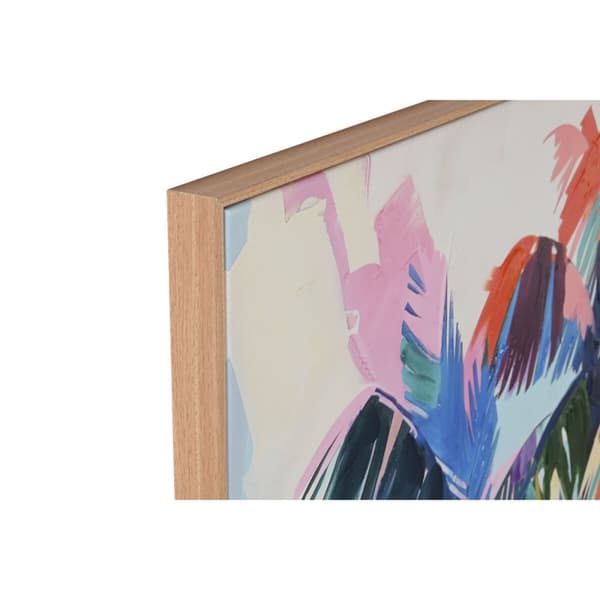 Kanvas Home ESPRIT Palmer Tropiskt 90 x 3,5 x 120 cm (2 antal)
