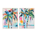 Miniatyrbild 1 av 4: Kanvas Home ESPRIT Palmer Tropiskt 90 x 3,5 x 120 cm (2 antal)