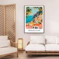 Pikkukuva 2 / 6: Amalfikusten Italien Poster – Vintage Travel Print – 30×40 & 50×70 cm – Premium 260g Fotopapper