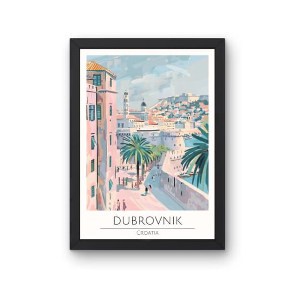 Dubrovnik, Kroatien Affisch