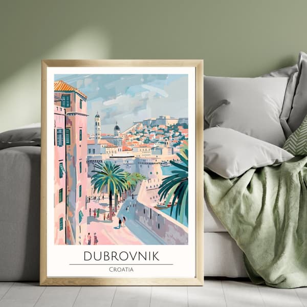 Dubrovnik, Kroatien Affisch