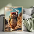 Miniatyrbillede 3 af 6: Katt som ställer vatten i huvudet – Warm & Mysig Konsttryck