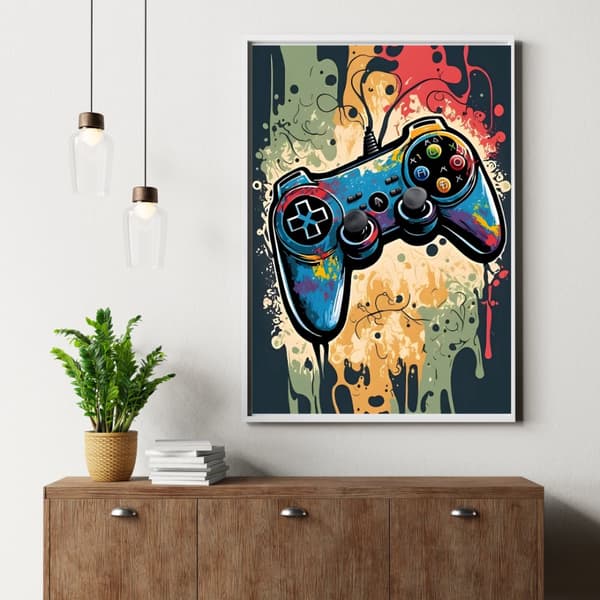 Barnrum Gaming Affisch Storlek 30×40 cm