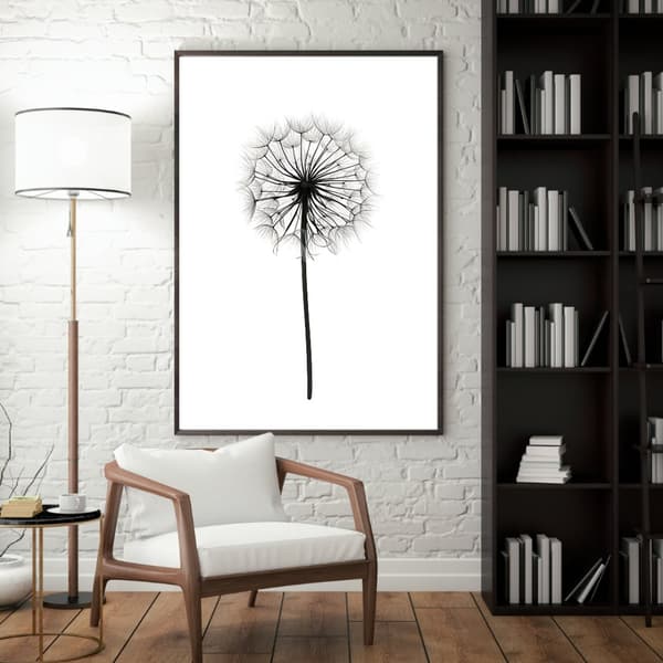 Maskrosor Poster – Naturinspirerad Väggkonst i Mjuka Toner Storlek 50×70 cm