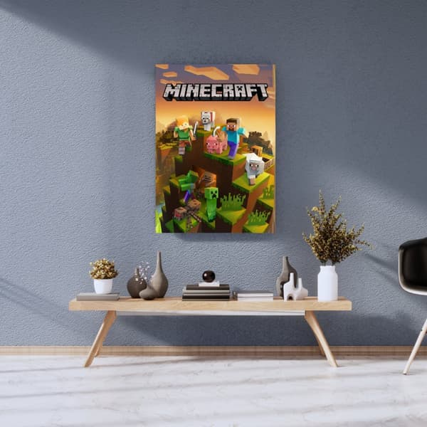 Minecraft Poster – Gaming Affisch för Barnrum & Spelhörna – 30×40 & 50×70 cm