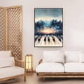 Miniatyrbillede 3 af 6: Piano Poster – Stilren Musikaffisch i Svartvitt – 30×40 & 50×70 cm