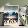 Miniatyrbillede 1 af 6: Piano Poster – Stilren Musikaffisch i Svartvitt – 30×40 & 50×70 cm