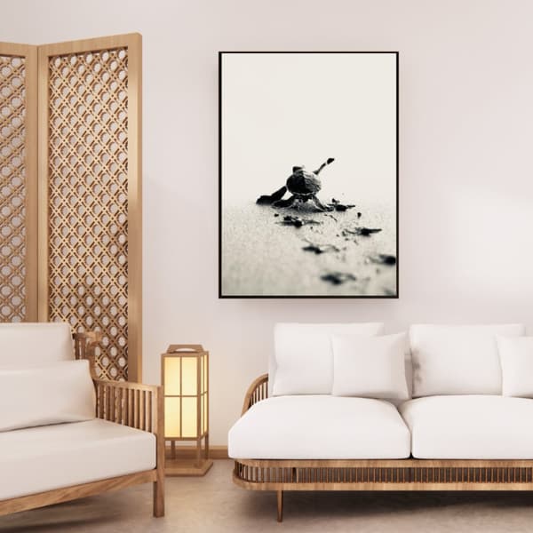 Sköldpadda Poster – Havsinspirerad Naturaffisch – 30×40 & 50×70 cm