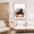 Miniatyrbillede 5 af 6: Svart Katt Poster – Mystisk & Elegant Djuraffisch