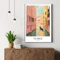 Miniatyrbillede 2 af 4: Venedig Poster – Romantisk Italien-affisch med Kanalmotiv