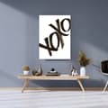 Miniatyrbillede 6 af 6: Vit XOXO Poster – Stilren Typografi i Minimalistisk Design