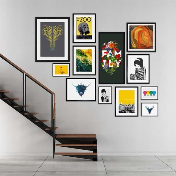 Affisch - Artery8 affisch - PANDT0135 - Fox Sleeping Watercolor XL Giant Panel Poster (8 sektioner) Akvarellaffisch