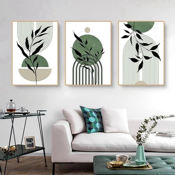 Lollanda Moderna estetiska växter bilder boho dekorativa bilder abstrakt konst väggbilder bohemisk affisch utan ram affisch 21X30CM