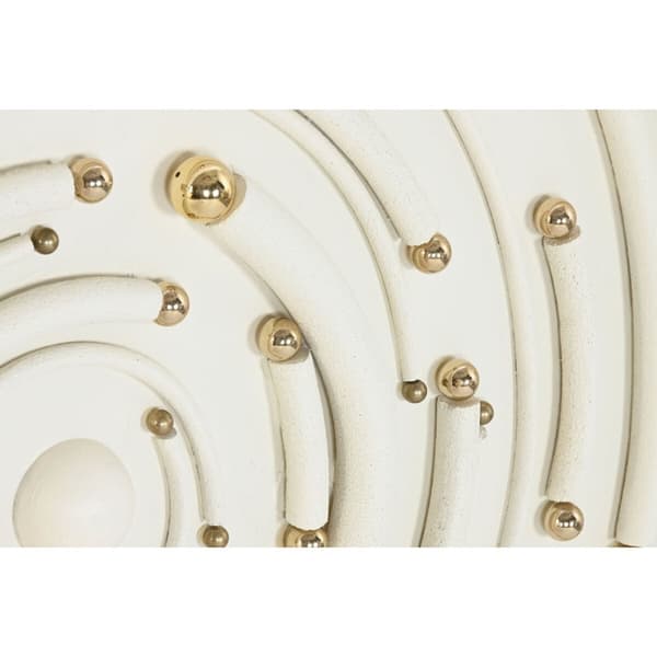 Maalaus Home ESPRIT Beige Harmaa Moderni Ympyrät 100 x 3,5 x 100 cm (2 osaa)