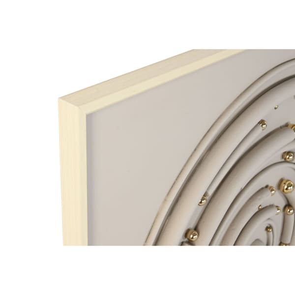 Maalaus Home ESPRIT Beige Harmaa Moderni Ympyrät 100 x 3,5 x 100 cm (2 osaa)