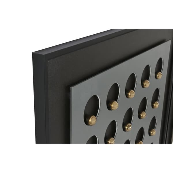 Tavla Home ESPRIT Vit Svart Gyllene Modern 90 x 3,5 x 120 cm (2 antal)