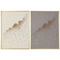 Miniatyrbild 1 av 4: Tavla Home ESPRIT Beige Grå Modern 90 x 3,5 x 120 cm (2 antal)