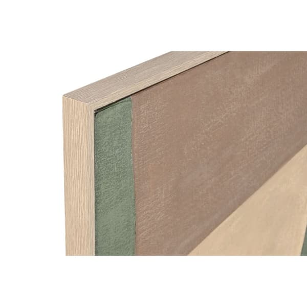 Maalaus Home ESPRIT Vihreä Beige Abstrakti Kaupunki 80 x 3,8 x 80 cm (2 osaa)