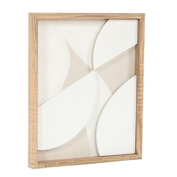 Maleri Home ESPRIT Hvid Natur Moderne Skandinavisk 40 x 3,8 x 50 cm (2 enheder)