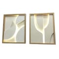 Miniatyrbillede 2 af 5: Maleri Home ESPRIT Hvid Natur Moderne Skandinavisk 40 x 3,8 x 50 cm (2 enheder)