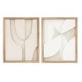Miniatyrbillede 1 af 5: Maleri Home ESPRIT Hvid Natur Moderne Skandinavisk 40 x 3,8 x 50 cm (2 enheder)
