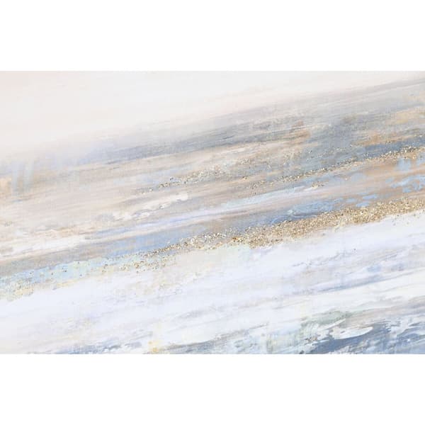 Maleri Home ESPRIT Blå Hvid Abstrakt Moderne 153 x 4,3 x 53 cm (2 enheder)