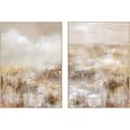 Miniatyrbilde 1 av 4: Maleri Home ESPRIT Gyllen Lyse Rosa Abstrakt 103 x 4,5 x 143 cm (2 enheter)