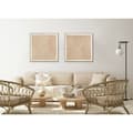 Miniatyrbillede 4 af 5: Maleri Home ESPRIT Hvid Natur Moderne Med relief Skandinavisk 100 x 3,8 x 100 cm (2 enheder)