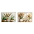 Miniatyrbild 1 av 4: Tavla Home ESPRIT Grön Beige Kruka Cottage 123 x 4,5 x 83 cm (2 antal)