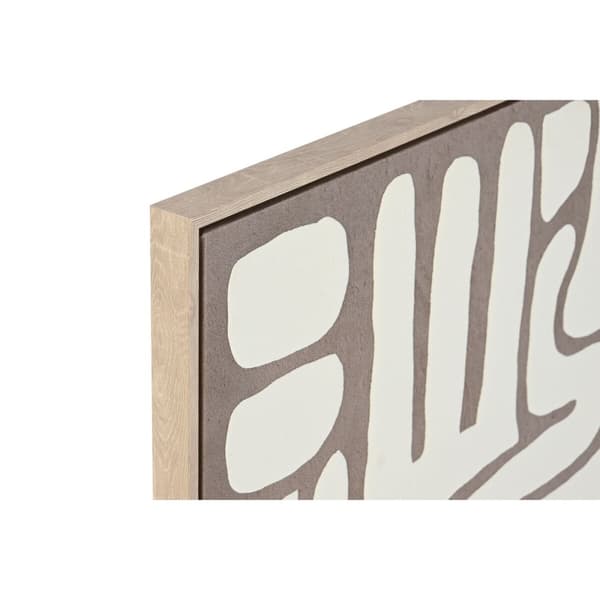 Tavla Home ESPRIT Vit Beige Abstrakt Skandinavisk 60 x 3 x 90 cm (2 antal)