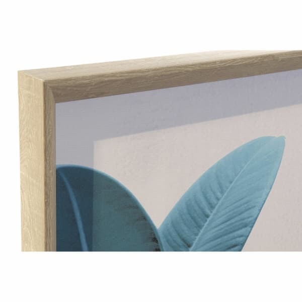 Maleri DKD Home Decor Tropisk Blad af en plante 45 x 3,5 x 60 cm (4 enheder)
