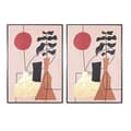 Miniatyrbillede 1 af 3: Maleri DKD Home Decor 83 x 4,5 x 122,5 cm 83 x 4,5 x 123 cm Vase Skandinavisk (2 enheder)