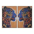 Miniatyrbillede 1 af 4: Maleri Home ESPRIT Leopard Urban 80 x 4,5 x 120 cm (2 enheder)