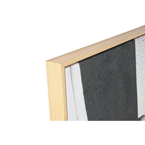 Maleri Home ESPRIT Hvid Sort Beige Abstrakt 103 x 4,3 x 143 cm (2 enheder)