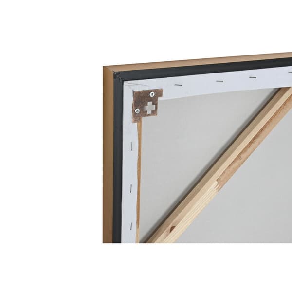 Maleri Home ESPRIT Hvid Gylden Moderne 100 x 3,5 x 100 cm (2 enheder)