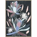 Pikkukuva 2 / 2: Maalaus DKD Home Decor 53 x 4,3 x 73 cm Gėlės Moderni (2 osaa)