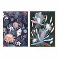 Pikkukuva 1 / 2: Maalaus DKD Home Decor 53 x 4,3 x 73 cm Gėlės Moderni (2 osaa)