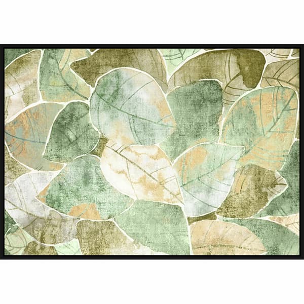 Maalaus DKD Home Decor 123 x 4,5 x 83 cm Perinteinen Kasvien lehtiä (2 osaa)