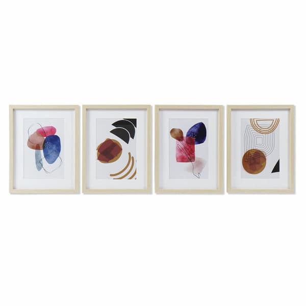 Maalaus DKD Home Decor Abstrakti Moderni (35 x 2 x 45 cm) (4 osaa)