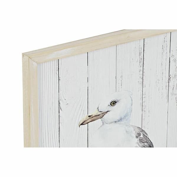 Maalaus DKD Home Decor Paukštis Välimeren (40 x 1,8 x 60 cm) (2 osaa)