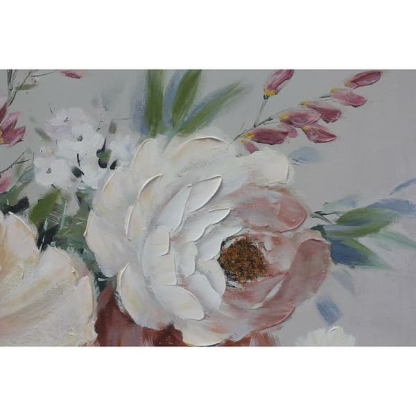 Maalaus DKD Home Decor Gėlės (80 x 2,8 x 80 cm) (2 osaa)