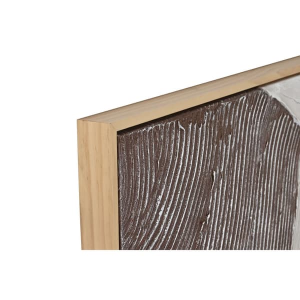 Tavla Home ESPRIT Brun Svart Beige Abstrakt 123 x 4,3 x 123 cm (2 antal)
