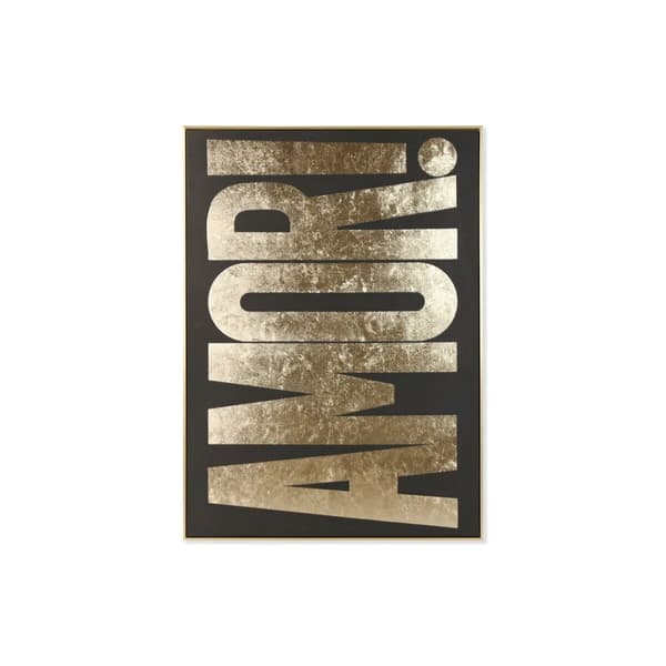 Tavla Home ESPRIT Svart Gyllene 103 x 4,5 x 143 cm