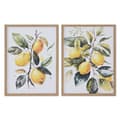 Miniatyrbild 1 av 4: Tavla Home ESPRIT Gul Vit Grön Citron Medelhavs 30 x 1,8 x 40 cm (2 antal)