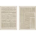 Miniatyrbillede 1 af 4: Maleri Home ESPRIT Hvid Beige Urban 103 x 4,5 x 143 cm (2 enheder)